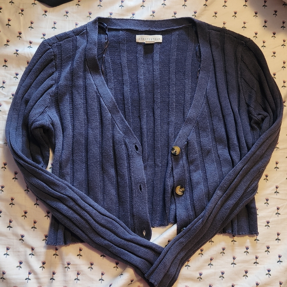 Aeropostale Crop Sweater Cardigan